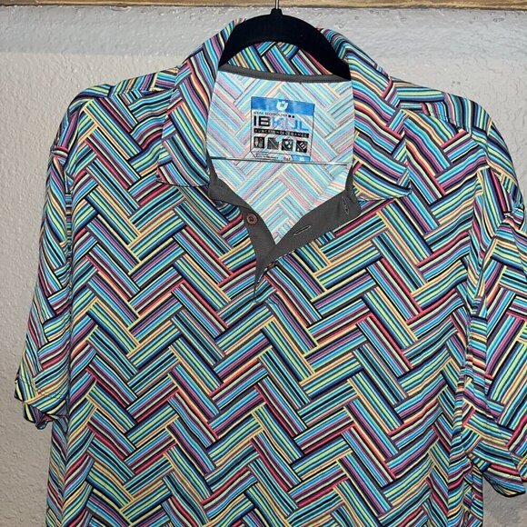 IBKUL Function + Elegance Golf Tennis Pickleball Polo Shirt - EUC - Men's XL - Picture 3 of 9